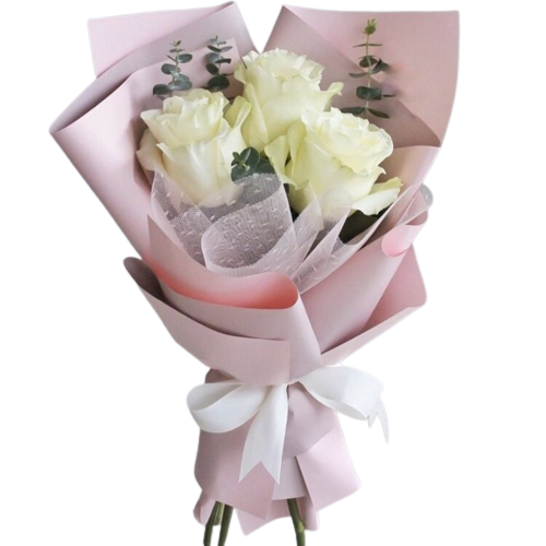 Букет цветов "Нежное трио"